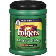 Folgers Medium Classic Decaf Ground Coffee